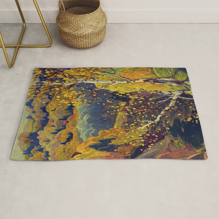 Franklin Carmichael Canadian artist Art Nouveau Post-Impressionism October Gold Rug Gallery Image 1