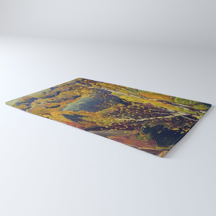 Franklin Carmichael Canadian artist Art Nouveau Post-Impressionism October Gold Rug Gallery Image 3