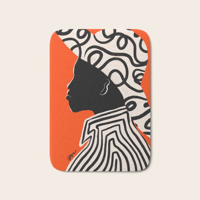 Silhouette of Style of Modern Essence Bath Mat Gallery Image 1