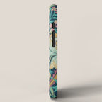 William Morris Golden Lily Bright Green Gold Pink iPhone Case Gallery Image 2