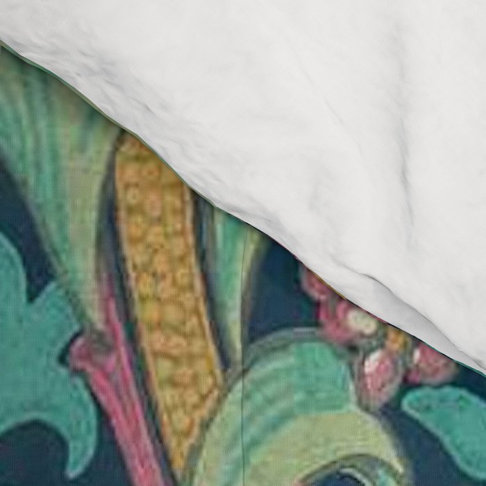 William Morris Golden Lily Bright Green Gold Pink Comforter Gallery Image 4