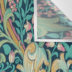 William Morris Golden Lily Bright Green Gold Pink Wall Tapestry Gallery Image 3