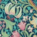 William Morris Golden Lily Bright Green Gold Pink Coffee Mug Gallery Image 2