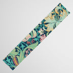 William Morris Golden Lily Bright Green Gold Pink Table Runner Gallery Image 3