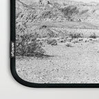 Vintage Desert Scape B&W // Cactus Nature Summer Sun Landscape Black and White Photography Laptop Sleeve Gallery Image 3