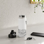 Vintage Desert Scape B&W // Cactus Nature Summer Sun Landscape Black and White Photography Water Bottle Gallery Image 4