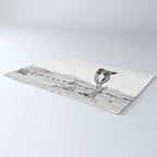Vintage Desert Scape B&W // Cactus Nature Summer Sun Landscape Black and White Photography Rug Gallery Image 3
