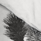 Vintage Desert Scape B&W // Cactus Nature Summer Sun Landscape Black and White Photography Comforter Gallery Image 4