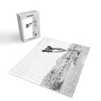 Vintage Desert Scape B&W // Cactus Nature Summer Sun Landscape Black and White Photography Jigsaw Puzzle Gallery Image 2