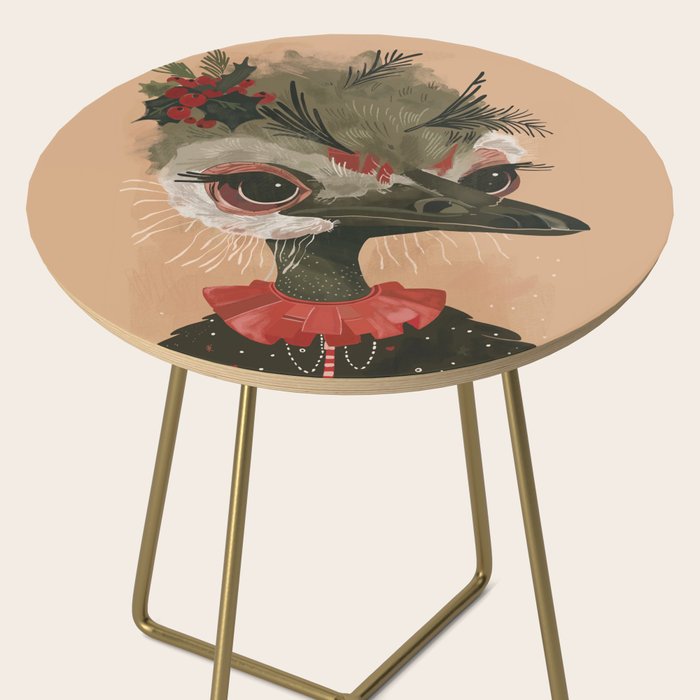 Festive Ostrich Side Table Gallery Image 2