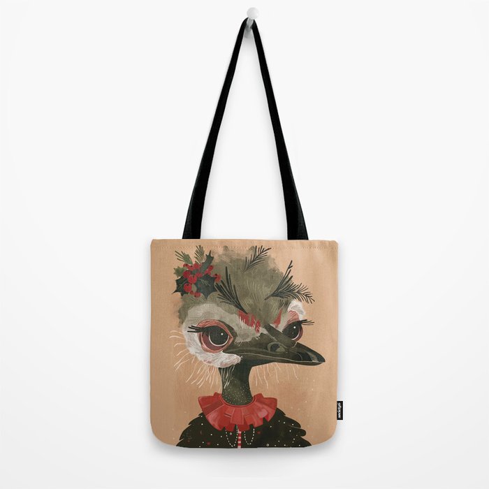 Festive Ostrich Tote Bag Gallery Image 2