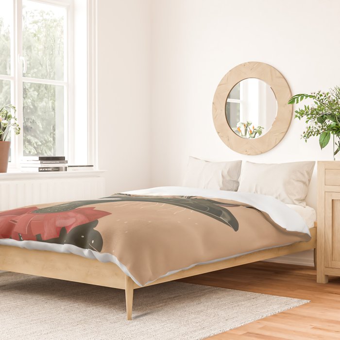 Festive Ostrich Duvet Cover Gallery Image 2
