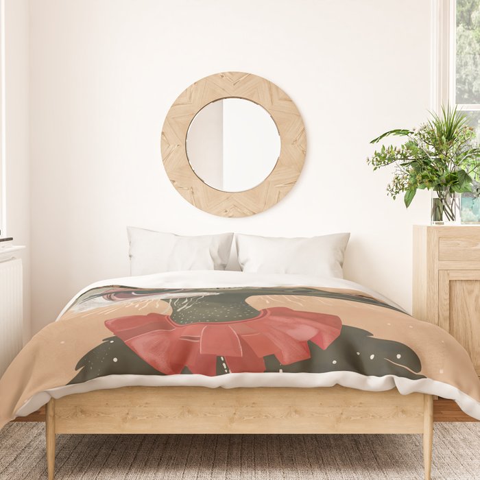 Festive Ostrich Duvet Cover Gallery Image 3