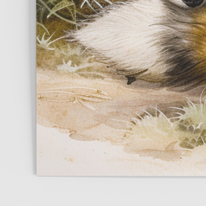 Fox Sleeping Vintage Illustration Poster Gallery Image 3