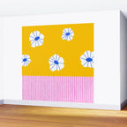 Scattered Flowers and Stripes Wall Mural Gallery Image 2