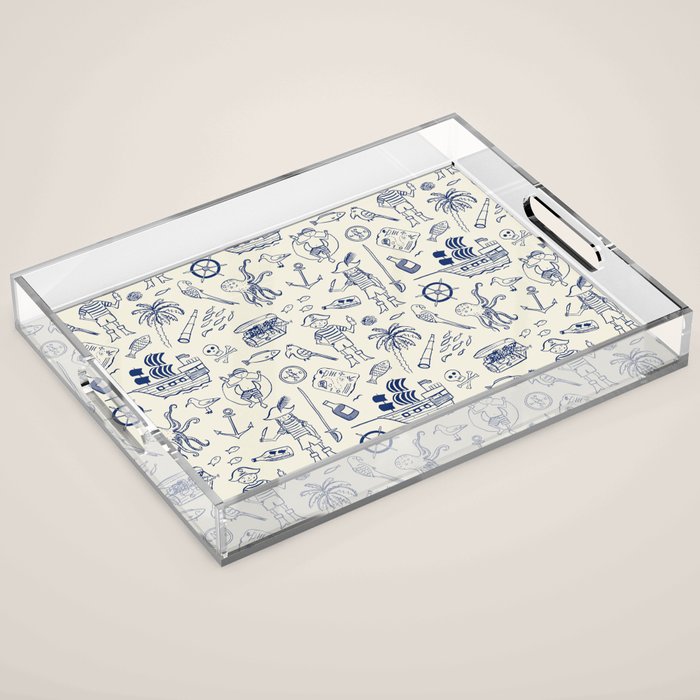 Pirate Play - Cream Acrylic Tray Gallery Image 1