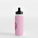 Smiley Pink Disco Ball Water Bottle Gallery Image 2