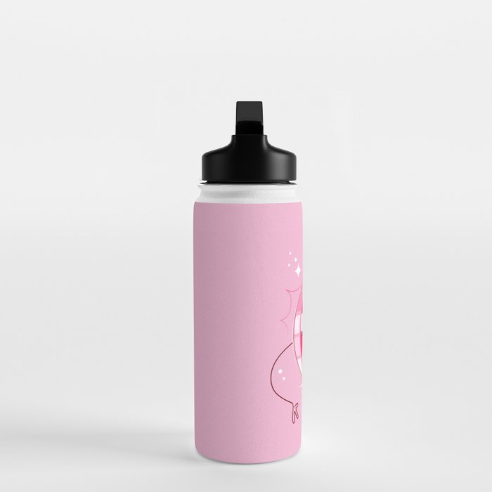 Smiley Pink Disco Ball Water Bottle Gallery Image 3