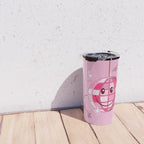 Smiley Pink Disco Ball Travel Mug Gallery Image 4
