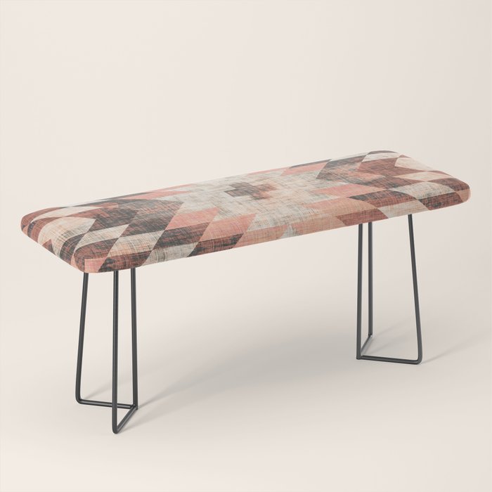 native coral diamond Bench Gallery Image 1