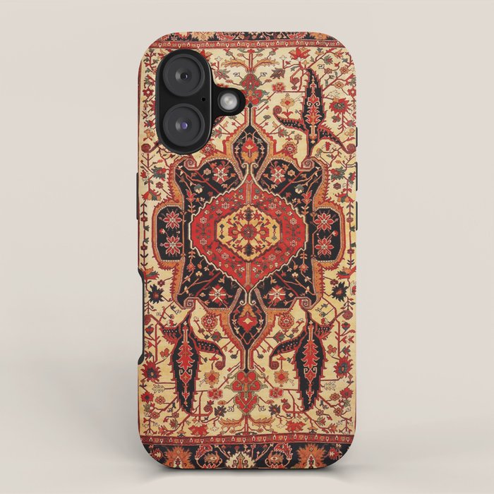 Late 19th Century Serapi Persian Rug Print iPhone Case Gallery Image 1