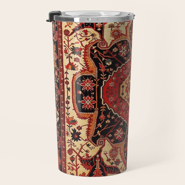 Late 19th Century Serapi Persian Rug Print Travel Mug Gallery Image 3