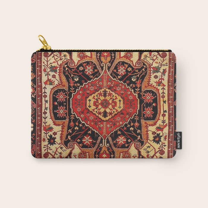 Late 19th Century Serapi Persian Rug Print Carry All Pouch Gallery Image 1