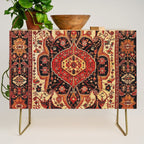 Late 19th Century Serapi Persian Rug Print Credenza Gallery Image 1
