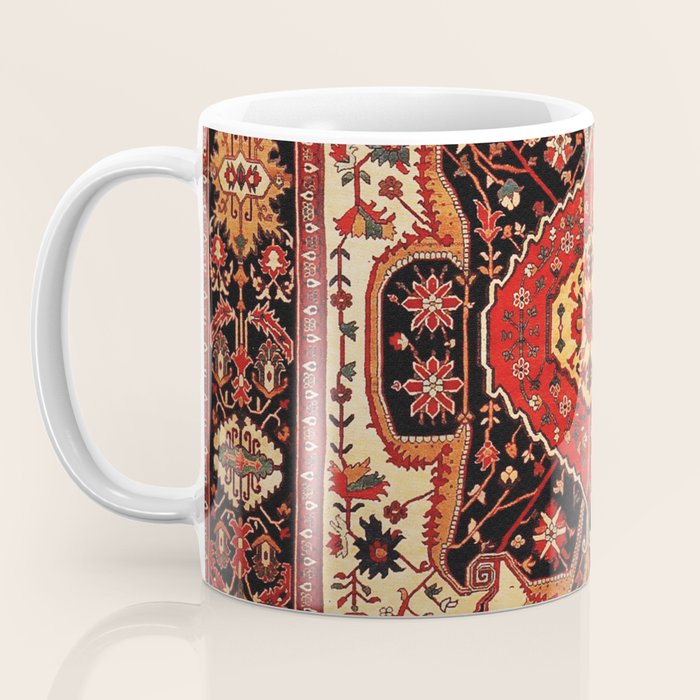 Late 19th Century Serapi Persian Rug Print Coffee Mug Gallery Image 3