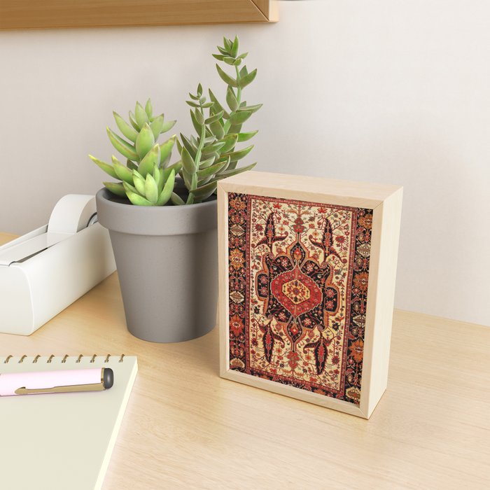 Late 19th Century Serapi Persian Rug Print Mini Art Print Gallery Image 2