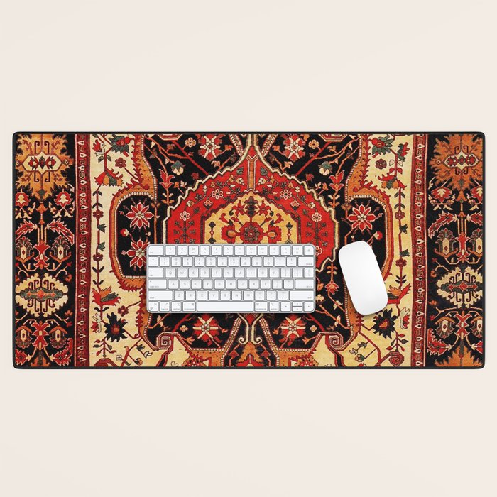 Late 19th Century Serapi Persian Rug Print Desk Mat Gallery Image 1