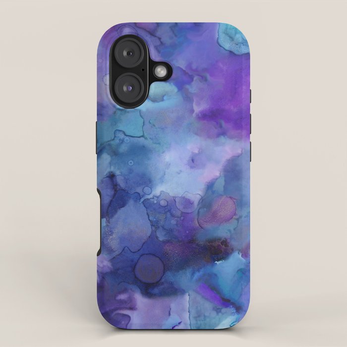 Abstract Colorful Purple Watercolor iPhone Case Gallery Image 1
