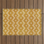 Village in Gold Outdoor Rug Gallery Image 1