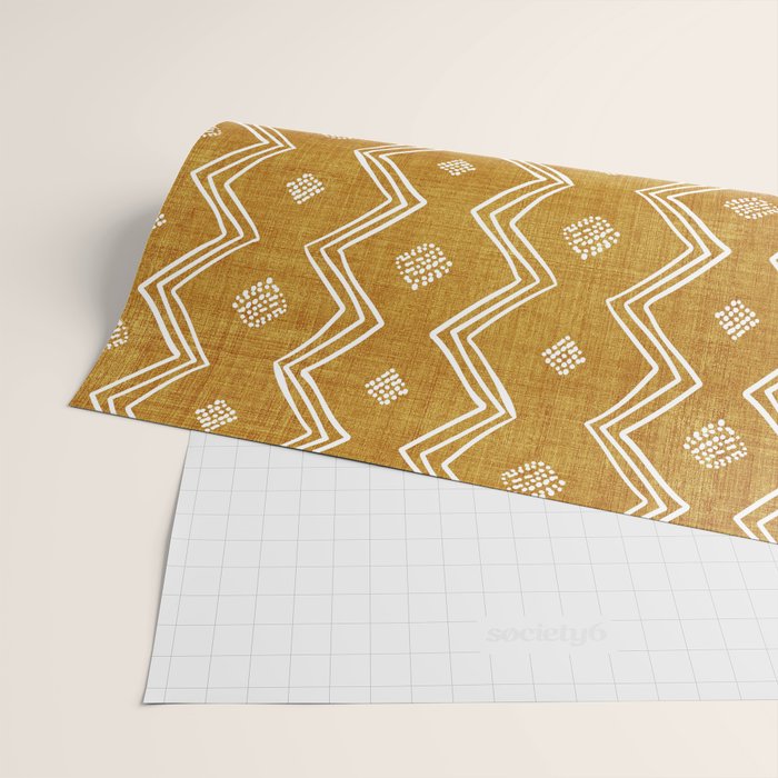 Village in Gold Wrapping Paper Gallery Image 2