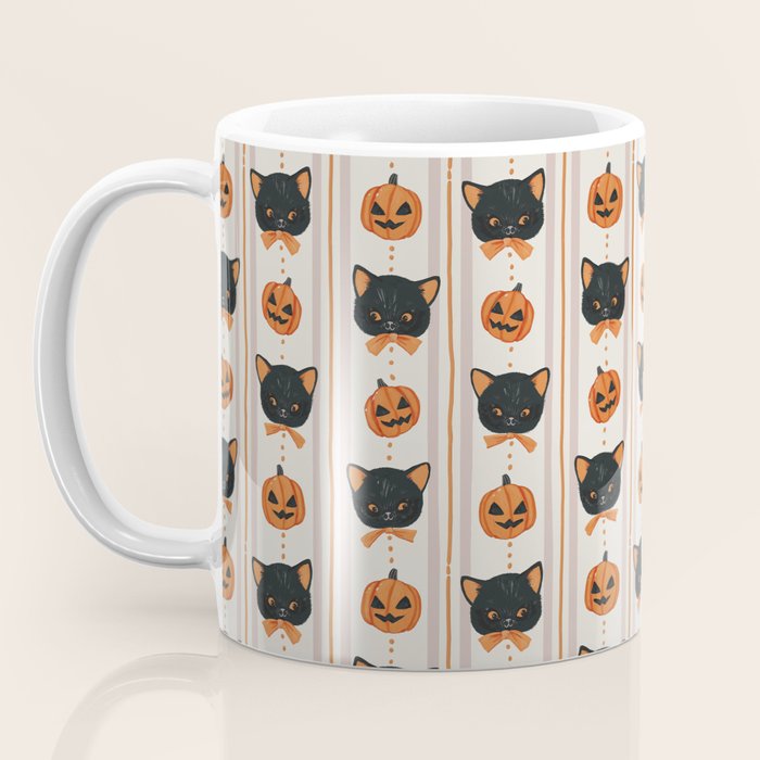 Vintage Halloween Kittens Coffee Mug Gallery Image 3