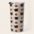 Vintage Halloween Kittens Travel Mug Gallery Image 3