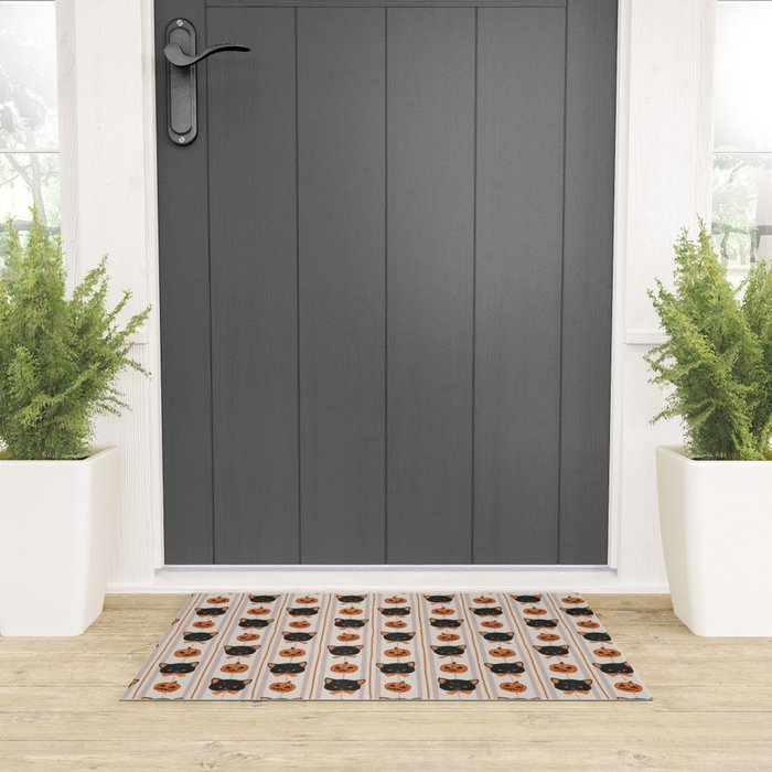 Vintage Halloween Kittens Welcome Mat Gallery Image 3