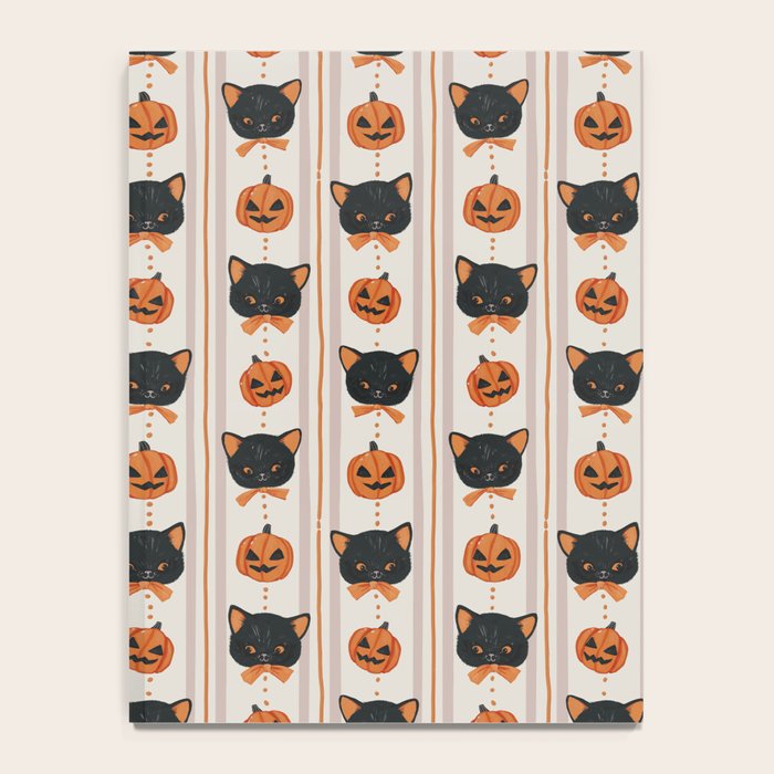 Vintage Halloween Kittens Notebook Gallery Image 4