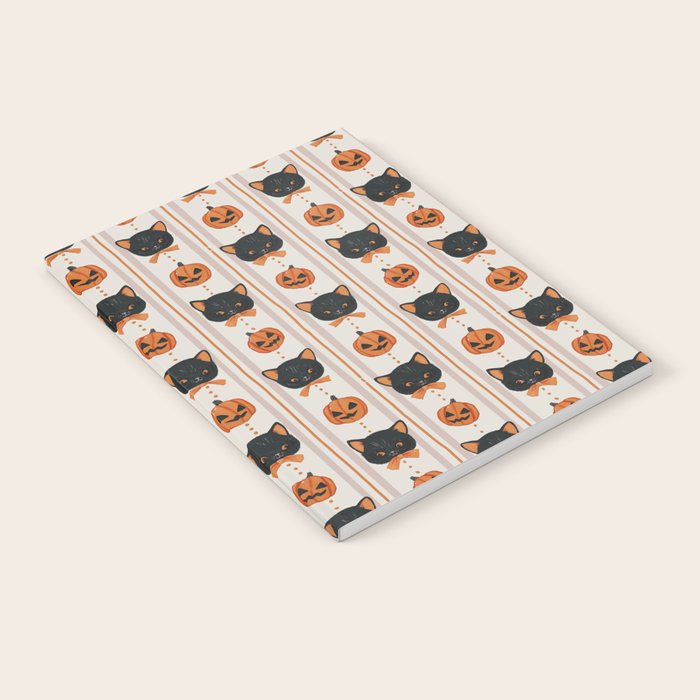 Vintage Halloween Kittens Notebook Gallery Image 2