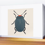 Blue and orange beetle Wall Mural Gallery Image 2