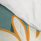 White Daisy Bouquet in Vase No. 1 Comforter Gallery Image 4