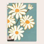 White Daisy Bouquet in Vase No. 1 Notebook Gallery Image 4