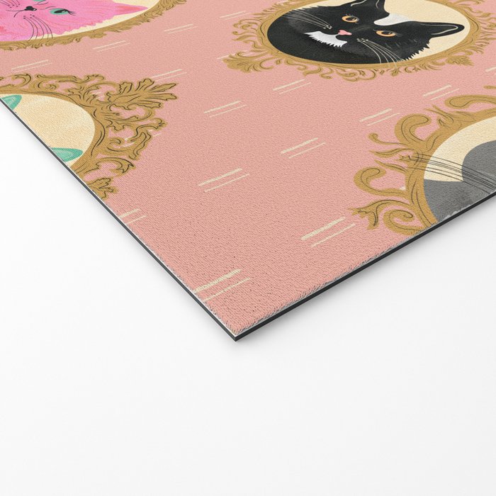 Cat Cameos - Cute Kitty Portraits Welcome Mat Gallery Image 2