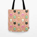 Cat Cameos - Cute Kitty Portraits Tote Bag Gallery Image 1