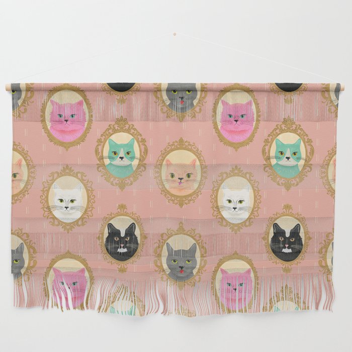 Cat Cameos - Cute Kitty Portraits Wall Hanging Gallery Image 1