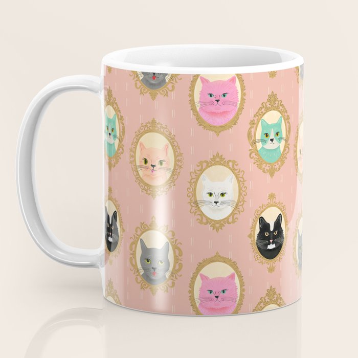 Cat Cameos - Cute Kitty Portraits Coffee Mug Gallery Image 3