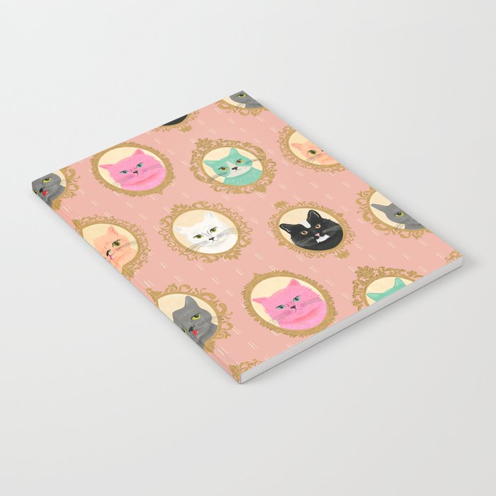 Cat Cameos - Cute Kitty Portraits Notebook Gallery Image 1