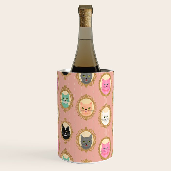 Cat Cameos - Cute Kitty Portraits Wine Chiller Gallery Image 1