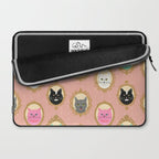 Cat Cameos - Cute Kitty Portraits Laptop Sleeve Gallery Image 2