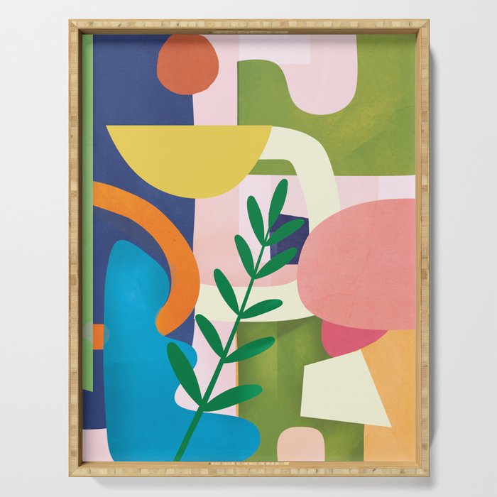 Minimal Modern Abstract 43 Serving Tray Gallery Image 1